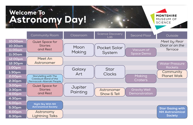 Astronomy Day 2023 Schedule