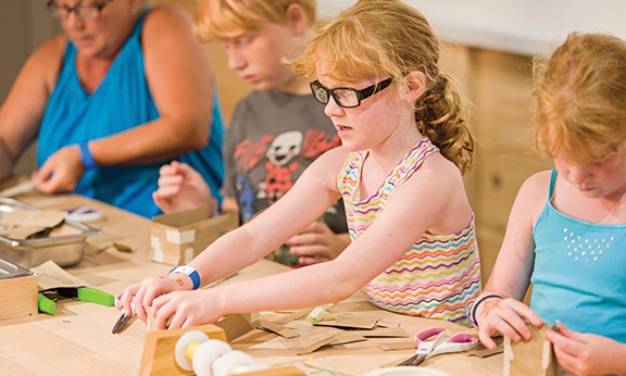 Take part in 75-minute family workshops for children 6-12 years old and their caregivers. 