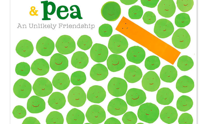 Send a marble down a ramp after reading Carrot and Pea: An Unlikely Friendship by Morag Hood.