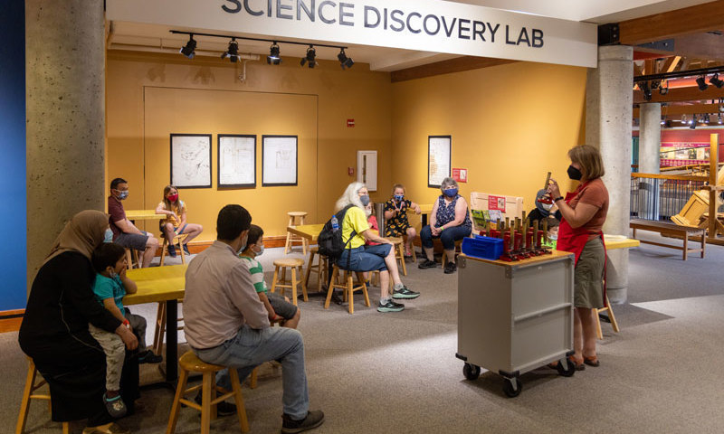 Try hands-on science with your visitor group!