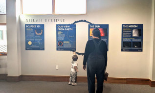 Get ready for the April 8th 2024 eclipse with this poster exhibit from ECHO, Leahy Center for Lake Champlain.