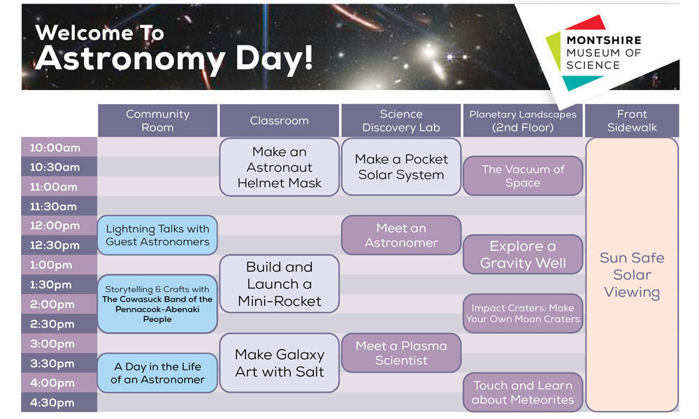 Astronomy Day Schedule, 2024